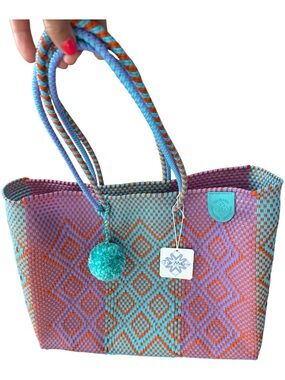 Tin Marin Sunset woven super tote/ beach bag new with tags